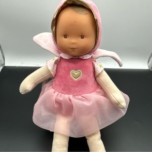 Corolle Mon Doudou Princess Cotton Flower Doll 12" Lovey Baby Pink Vanilla Scent